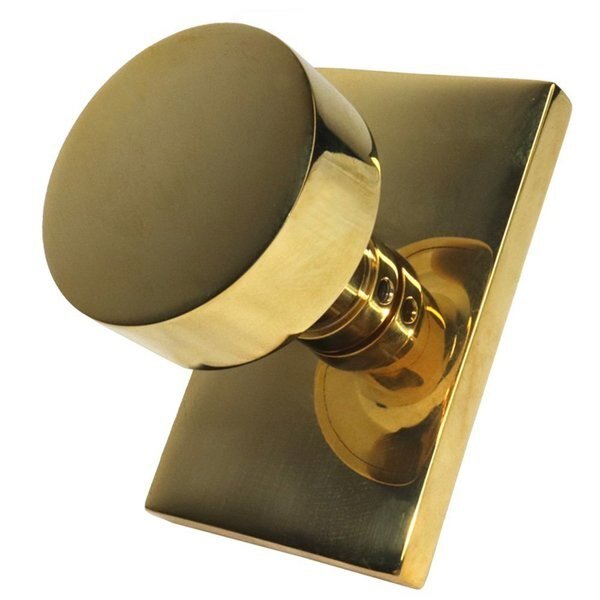 Round Knob 2-3/8 in Backset Privacy w/Modern Rectangular Rose for 1-1/4 in to 2 in Door, Emtek, Mfr#: 5212ROUUS3NL